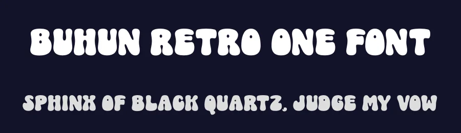 Buhun Retro One Font by ahweproject — Display Font — thumbnail 2