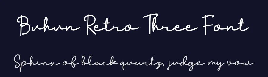 Buhun Retro Three Font by ahweproject — Script Handwritten Font — thumbnail 2