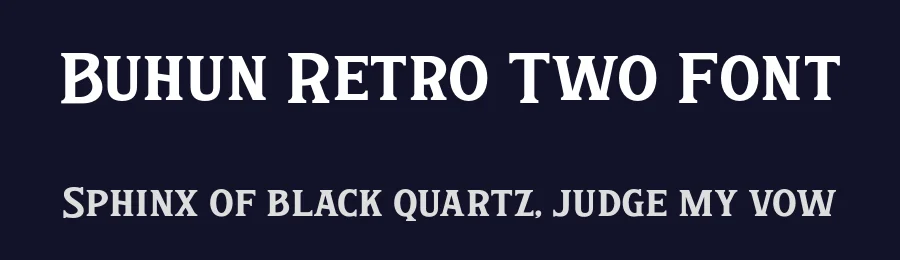 Buhun Retro Two Font by ahweproject — Display Font — thumbnail 2