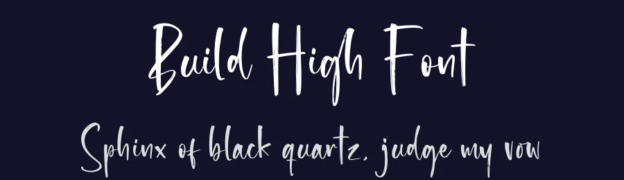 Build High Font by glorytype — Script Handwritten Font — thumbnail 2