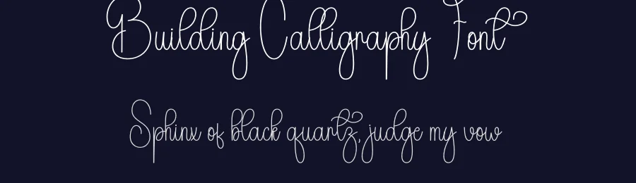 Building Calligraphy Font by andikastudio — Script Handwritten Font — thumbnail 2