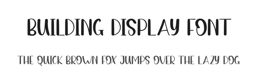 Building Display Font by andikastudio — Script Handwritten Font