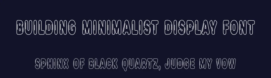 Building Minimalist Display Font by freshtypeink — Decorative Font — thumbnail 2