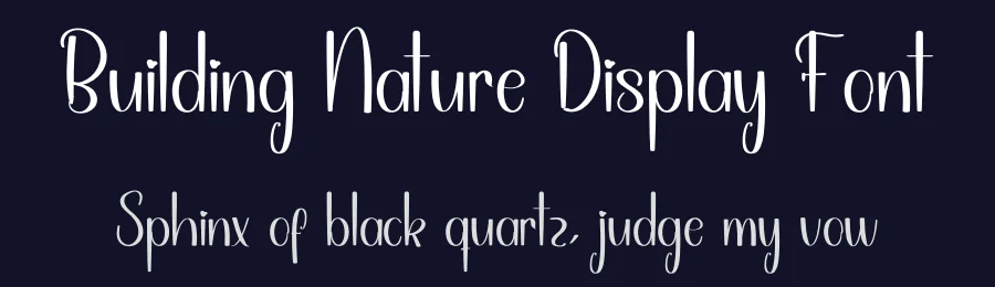 Building Nature Display Font by inermediaSTUDIO — Script Handwritten Font — thumbnail 2