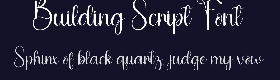 Building Script Font by andikastudio — Script Handwritten Font — thumbnail 2