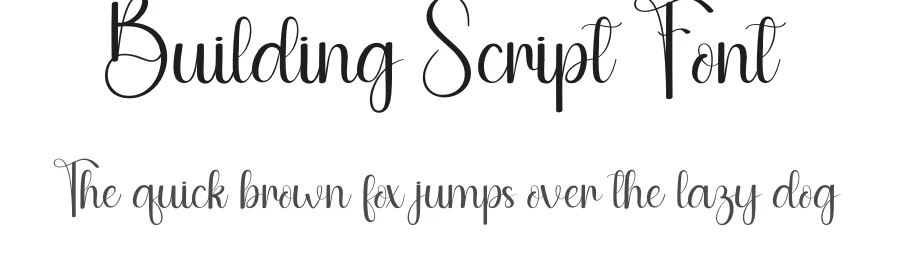 Building Script Font by andikastudio — Script Handwritten Font