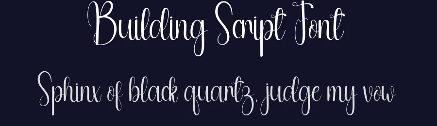 Building Script Font by andikastudio — Script Handwritten Font — thumbnail 2