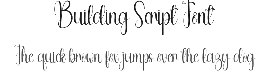 Building Script Font by andikastudio — Script Handwritten Font