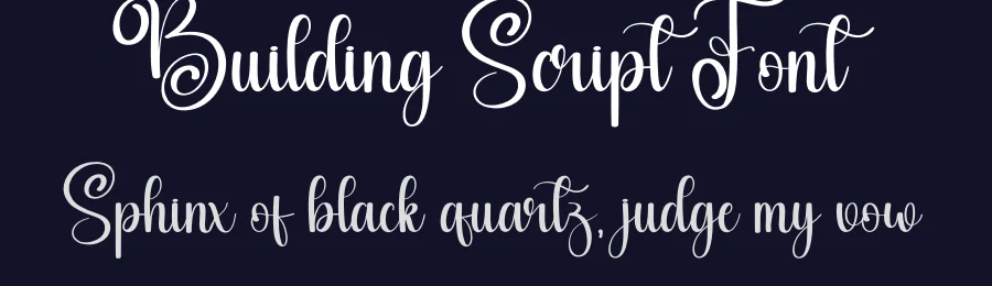 Building Script Font by creativeletter — Script Handwritten Font — thumbnail 2