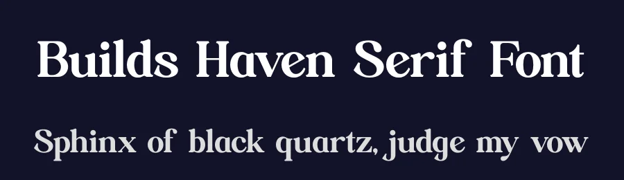 Builds Haven Serif Font by timelesstype.co — Display Font — thumbnail 2