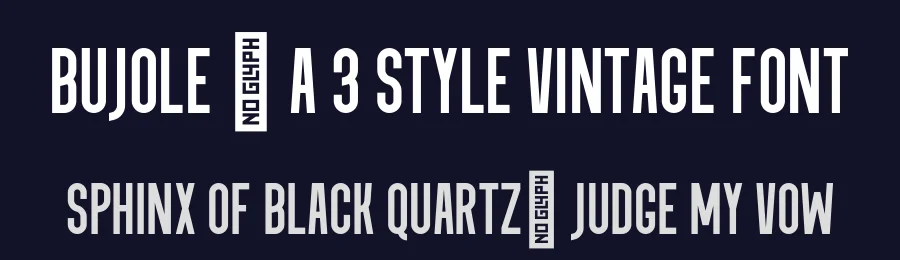 Bujole – A 3 Style Vintage Font by VladCristea — Display Font — thumbnail 2