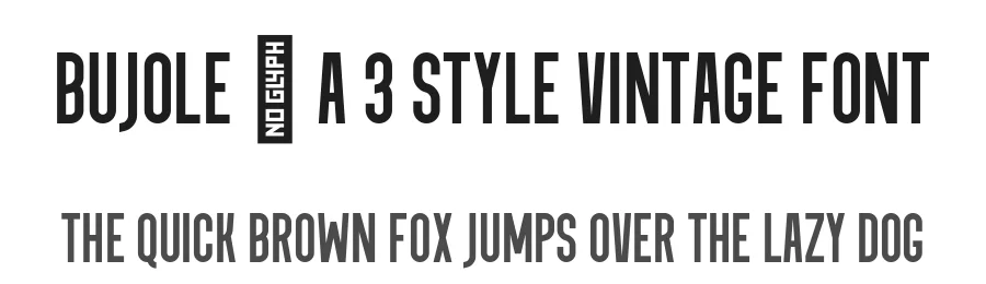 Bujole – A 3 Style Vintage Font by VladCristea — Display Font