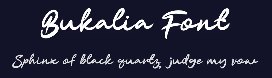 Bukalia Font by Ronny_STD — Script Handwritten Font — thumbnail 2