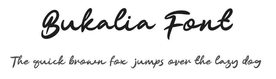 Bukalia Font by Ronny_STD — Script Handwritten Font