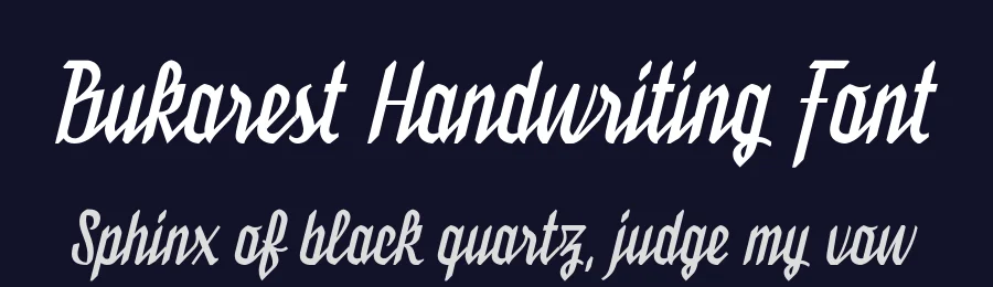 Bukarest Handwriting Font by Vinzent Britz — Script Handwritten Font — thumbnail 2