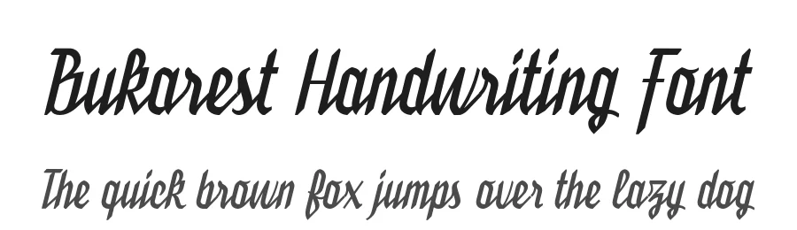 Bukarest Handwriting Font by Vinzent Britz — Script Handwritten Font