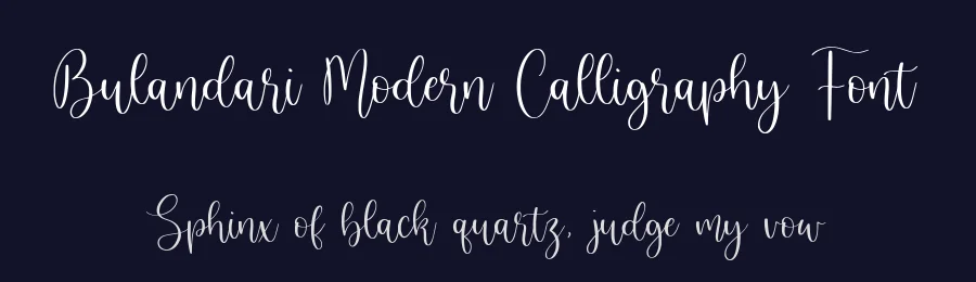 Bulandari Modern Calligraphy Font by balpirick — Script Handwritten Font — thumbnail 2