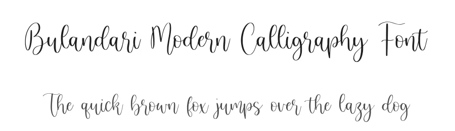 Bulandari Modern Calligraphy Font by balpirick — Script Handwritten Font