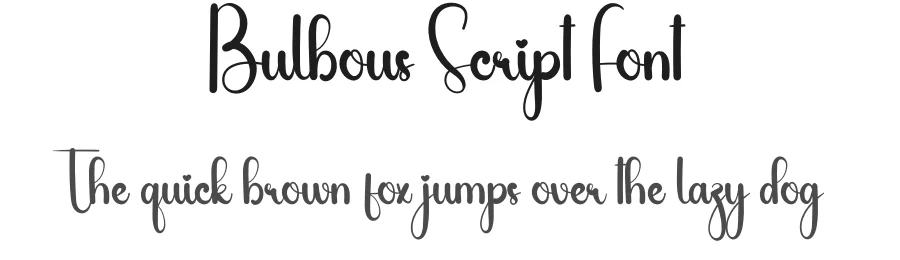 Bulbous Script Font by andikastudio — Script Handwritten Font