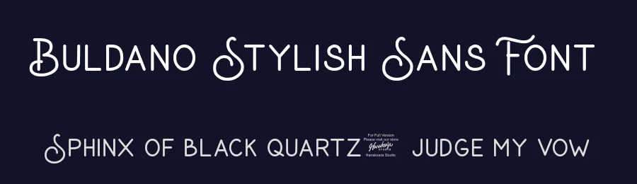 Buldano Stylish Sans Font by Hanaksara Studio — Sans Serif Font — thumbnail 2