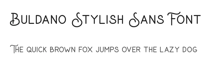 Buldano Stylish Sans Font by Hanaksara Studio — Sans Serif Font