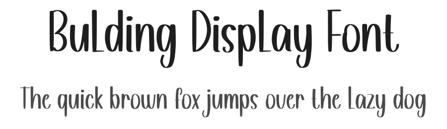Bulding Display Font by inermediaSTUDIO — Display Font