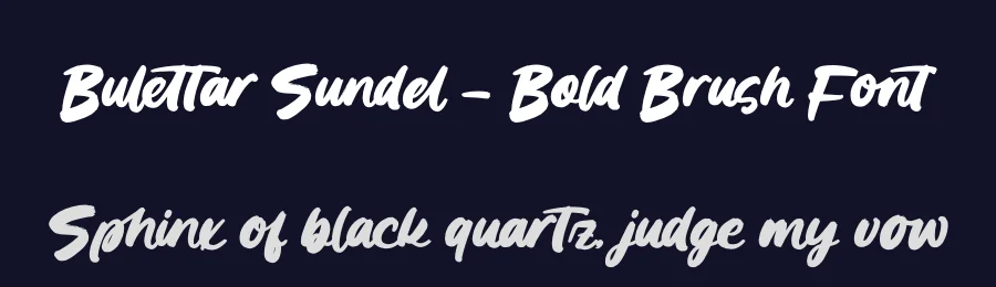 Bulettar Sundel – Bold Brush Font by letterenastudios — Script Handwritten Font — thumbnail 2