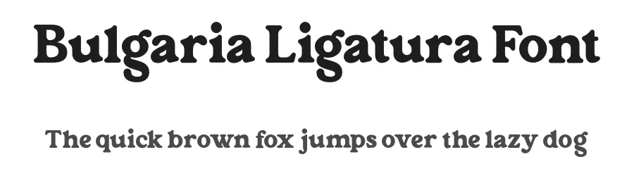 Bulgaria Ligatura Font by Aluyeah Studio — Serif Font