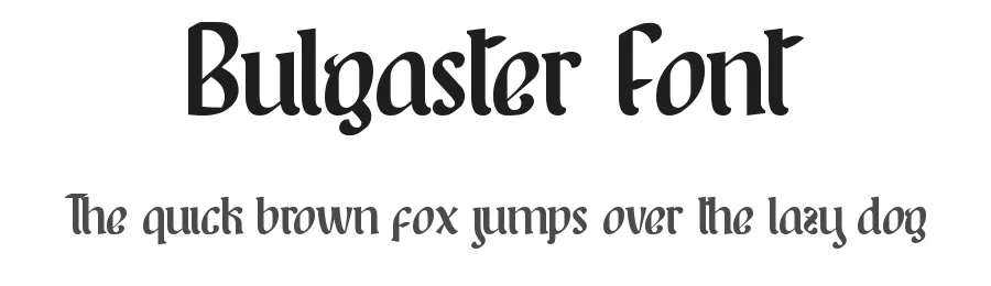 Bulgaster Font by nihstudio — Display Font