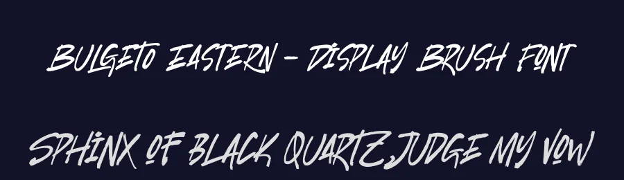 Bulgeto Eastern – Display Brush Font by stylishtype.co — Script Handwritten Font — thumbnail 2