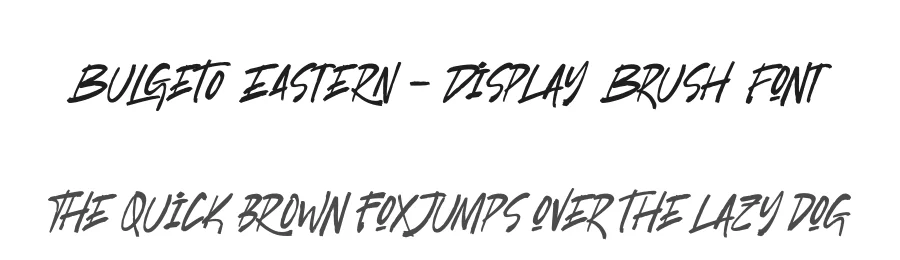Bulgeto Eastern – Display Brush Font by stylishtype.co — Script Handwritten Font