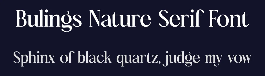 Bulings Nature Serif Font by timelesstype.co — Serif Font — thumbnail 2