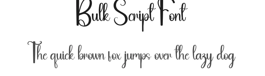 Bulk Script Font by andikastudio — Script Handwritten Font