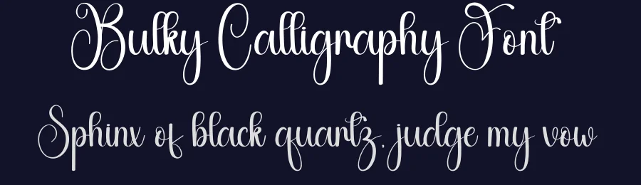 Bulky Calligraphy Font by creativeletter — Script Handwritten Font — thumbnail 2
