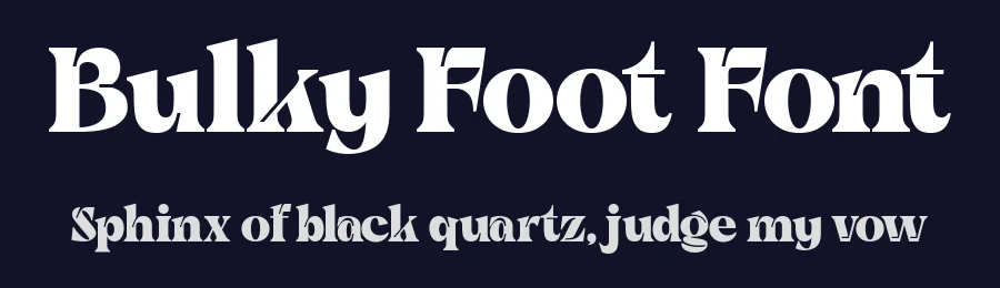 Bulky Foot Font by alit design — Display Font — thumbnail 2
