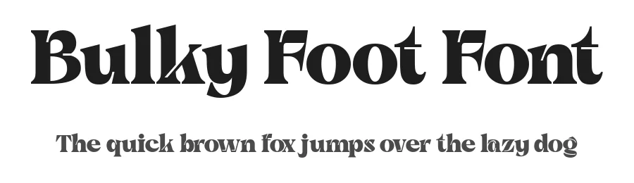 Bulky Foot Font by alit design — Display Font