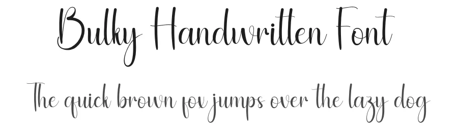 Bulky Handwritten Font by andikastudio — Script Handwritten Font
