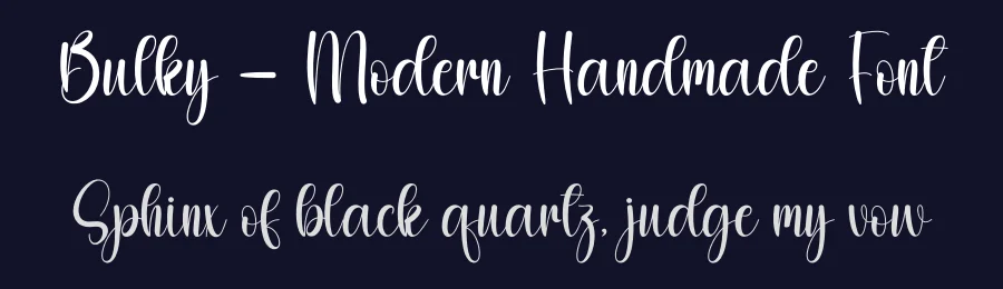 Bulky – Modern Handmade Font by andikastudio — Script Handwritten Font — thumbnail 2