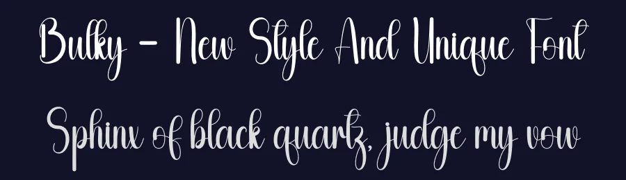 Bulky – New Style And Unique Font by andikastudio — Script Handwritten Font — thumbnail 2