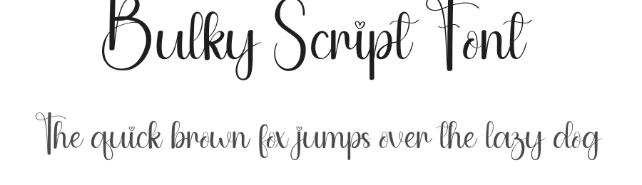 Bulky Script Font by andikastudio — Script Handwritten Font