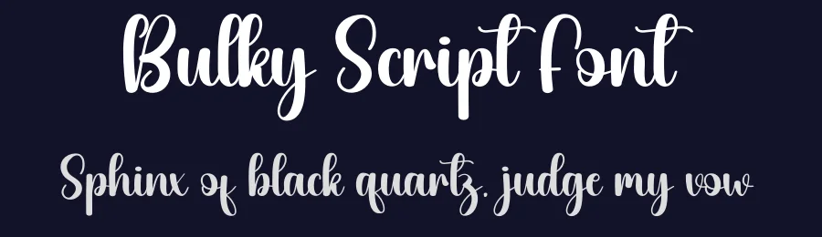 Bulky Script Font by creativeletter — Script Handwritten Font — thumbnail 2