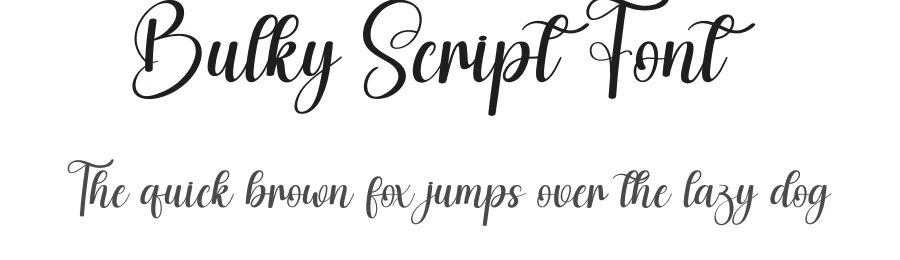 Bulky Script Font by creativeletter — Script Handwritten Font