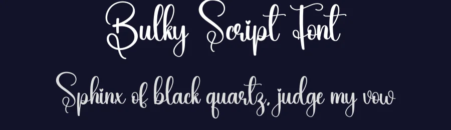 Bulky Script Font by creativeletter — Script Handwritten Font — thumbnail 2