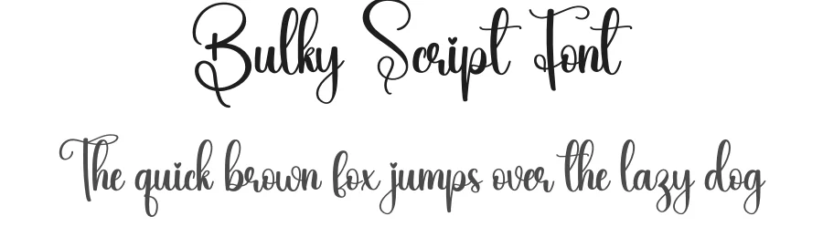 Bulky Script Font by creativeletter — Script Handwritten Font