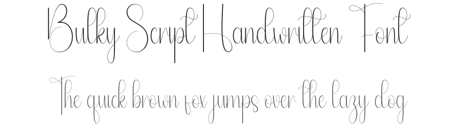 Bulky Script Handwritten Font by andikastudio — Script Handwritten Font