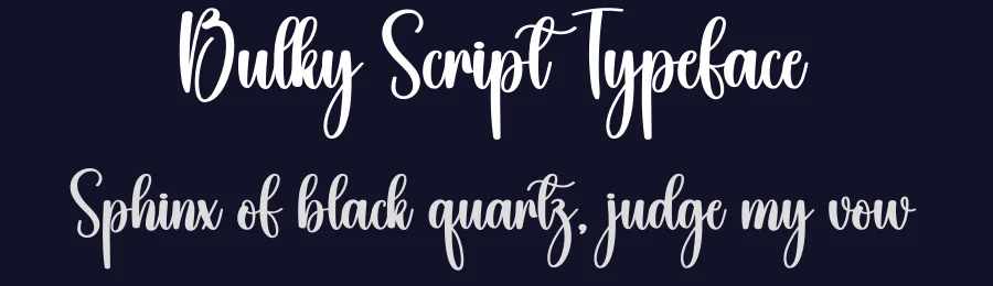 Bulky Script Typeface by creativeletter — Script Handwritten Font — thumbnail 2