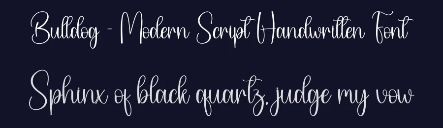 Bulldog – Modern Script Handwritten Font by creativeletter — Script Handwritten Font — thumbnail 2