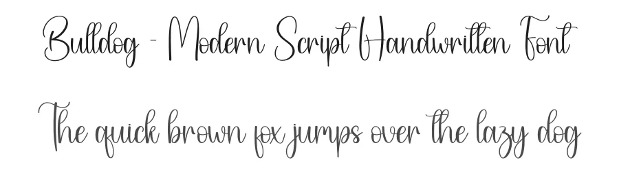 Bulldog – Modern Script Handwritten Font by creativeletter — Script Handwritten Font