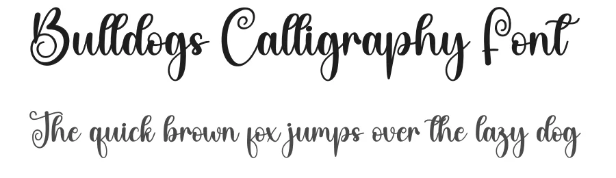 Bulldogs Calligraphy Font by creativeletter — Script Handwritten Font