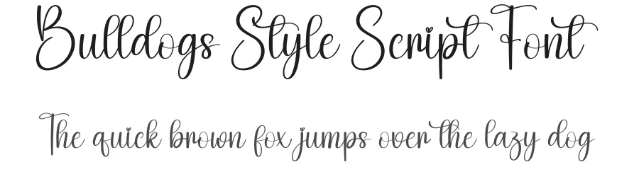 Bulldogs Style Script Font by creativeletter — Script Handwritten Font
